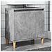 Mobile Lavabo Grigio Cemento 58x33x60 Cm In Legno Multistrato - Foto miniatura 1