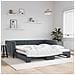Divano Letto Con Letto Estraibile Grigio Scuro 100x200 Velluto - Foto miniatura 1