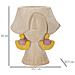 Vaso Decorativo Viso 25 - Multicolore - Poliresina - 24,5x20,5x26 Cm - Foto miniatura 6