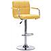 Sedia Da Bar Gialla In Tessuto - Foto miniatura 2