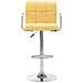 Sedia Da Bar Gialla In Tessuto - Foto miniatura 1