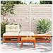 Lusso Casadino -  Divano Da Giardino Senza Braccioli Con Cuscini E Poggiapiedi - Foto miniatura 2