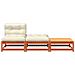 Lusso Casadino -  Divano Da Giardino Senza Braccioli Con Cuscini E Poggiapiedi - Foto miniatura 4