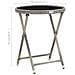 Tavolino Da Caffè Grigio 60 Cm In Polyrattan E Vetro Temperato - Foto miniatura 6
