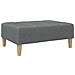 Lusso Casadino -  Divano Letto 2 Posti Con Poggiapiedi Grigio Scuro In Tessuto - Foto miniatura 6