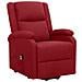 Poltrona Alzapersona Rosso Vino Tessuto - Foto miniatura 1