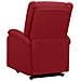 Poltrona Alzapersona Rosso Vino Tessuto - Foto miniatura 4