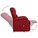 Poltrona Alzapersona Rosso Vino Tessuto - Foto miniatura 5