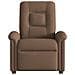 Poltrona Massaggiante Reclinabile Elettrica Marrone in Tessuto - Foto miniatura 5