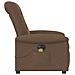 Poltrona Massaggiante Reclinabile Elettrica Marrone in Tessuto - Foto miniatura 6
