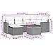 Set Divani da Giardino con Cuscini 7pz Nero Polyrattan - Foto miniatura 3