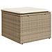 Set Divano da Giardino 4 pz con Cuscini Beige in Polyrattan - Foto miniatura 5