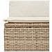 Set Divano da Giardino 4 pz con Cuscini Beige in Polyrattan - Foto miniatura 6