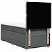 Giroletto a Molle con Materasso Grigio Scuro 80x200 cm Tessuto - Foto miniatura 6