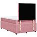 Giroletto a Molle con Materasso Rosa 120x190 cm in Velluto - Foto miniatura 6