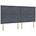 Letto a Molle con Materasso e Panca Grigio Scuro 200x200 cm Velluto - Foto miniatura 7