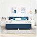 Letto a Rete con Materasso Blu 180x200 cm Tessuto - Foto miniatura 5