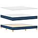 Letto a Rete con Materasso Blu 180x200 cm Tessuto - Foto miniatura 6