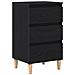 Comodino  Nero Rovere 40x35x70 cm Legno ingegnerizzato - Foto miniatura 1