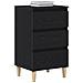 Comodino  Nero Rovere 40x35x70 cm Legno ingegnerizzato - Foto miniatura 3