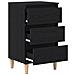 Comodino  Nero Rovere 40x35x70 cm Legno ingegnerizzato - Foto miniatura 5
