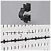 Clip Per Cavi Orizzontali Per Pannello Forato - Set Da 15 Pezzi Per Organizzazione Versatile Black - Foto miniatura 5