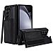Custodia Pieghevole Con Doppio Cinturino, Porta Penna E Porta Carte Compatibile Con Samsung Z Fold5 - Nera - Foto miniatura 1