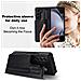 Custodia Pieghevole Con Doppio Cinturino, Porta Penna E Porta Carte Compatibile Con Samsung Z Fold5 - Nera - Foto miniatura 2