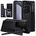 Custodia Pieghevole Con Doppio Cinturino, Porta Penna E Porta Carte Compatibile Con Samsung Z Fold5 - Nera - Foto miniatura 4