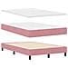Letto a molle con materasso Rosa 120 x 200 cm Velluto - Foto miniatura 6