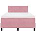 Letto a molle con materasso Rosa 120 x 200 cm Velluto - Foto miniatura 7