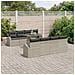 Set Divano da Giardino 9 pcs Grigio chiaro 100 x 55 x 73 cm - Foto miniatura 2