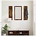 Appendiabiti a muro con specchio Rovere fumo 96 x 1.5 x 90 cm - Foto miniatura 4