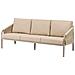 Set Da Giardino Con Tavolo 5 Posti Murato Metallo Beige - Foto miniatura 3