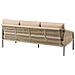 Set Da Giardino Con Tavolo 5 Posti Murato Metallo Beige - Foto miniatura 5