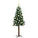 Albero di Natale snodato con 150 LED con supporto Verde 150 cm - Foto miniatura 4