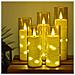 Set Di Candele Led Senza Fiamma Con Telecomando (5pz) - Oro, A Batteria - Foto miniatura 3