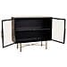 Credenza In Legno E Metallo Bianco 100x35x80h - Foto miniatura 3