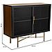 Credenza In Legno E Metallo Bianco 100x35x80h - Foto miniatura 4