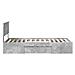 Struttura del letto con testiera Grigio cemento 100 x 200 m - Foto miniatura 9
