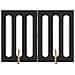 Recinto pieghevole per animali 2 pcs Rovere Nero - Foto miniatura 1