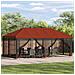 Gazebo con pareti laterali 6 x 3 m Terracotta - Foto miniatura 2