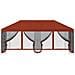 Gazebo con pareti laterali 6 x 3 m Terracotta - Foto miniatura 3