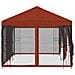 Gazebo con pareti laterali 6 x 3 m Terracotta - Foto miniatura 4
