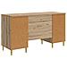 Scrivania con lo scaffale Rovere Artigianale 142,5 x 50 x 75 cm - Foto miniatura 6
