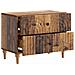 Armadio da Notte con cassetto Legno antico 62 x 34,5 x 48 cm - Foto miniatura 3