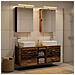Set di mobili per il bagno 5 pcs Legno antico - Foto miniatura 4