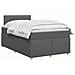 Letto box spring con materasso Grigio Scuro 120 x 200 cm - Foto miniatura 3