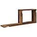 Scaffali flottanti 2 pz Legno antico 80 x 15 x 30 cm - Foto miniatura 6
