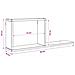 Scaffali flottanti 2 pz Legno antico 80 x 15 x 30 cm - Foto miniatura 8